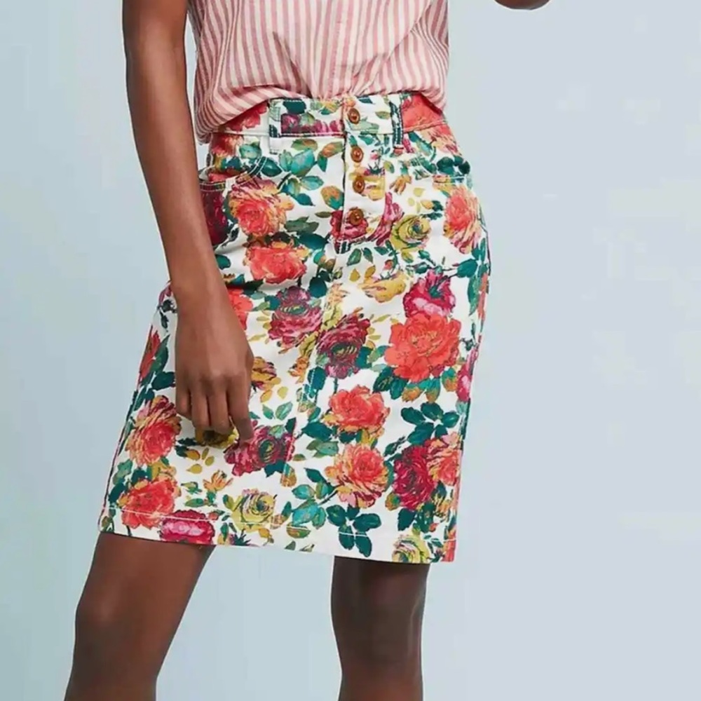 Maeve by Anthropologie Floral skirt size 4